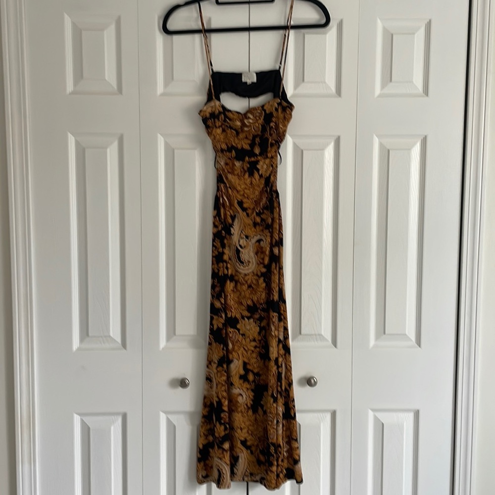 Vici gold and black dress medium